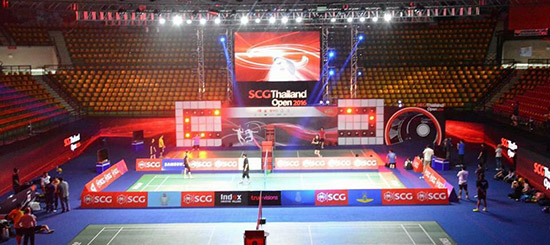 ขอเชิญชมและเชียร์เป็นกำลังใจให้น้องๆนักกีฬาแบดมินตันไทยแข่งขันในงาน SCG Thailand Open 2016