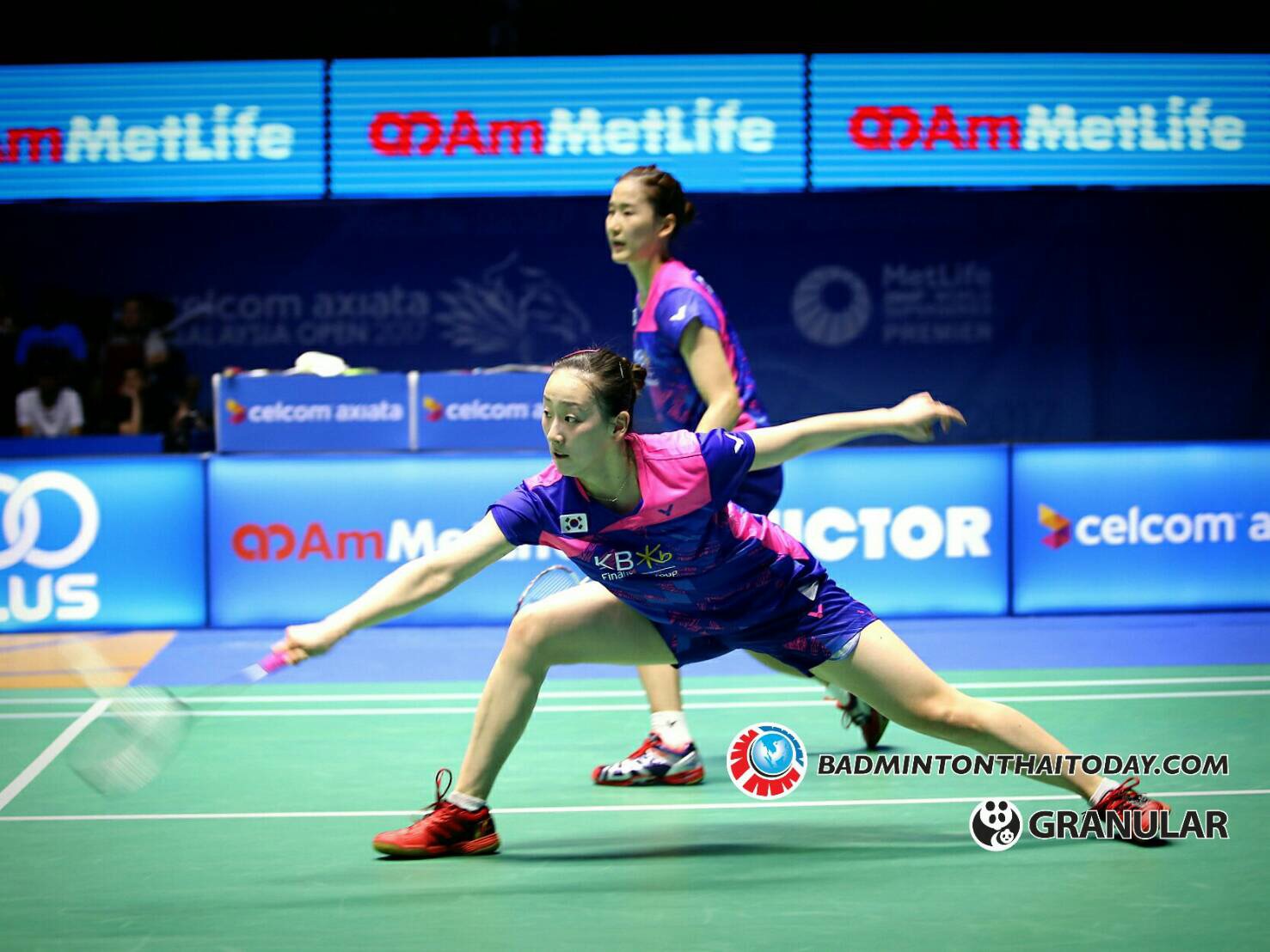 82 นาทีสำหรับสองสาวจีนที่ต่อสู้กับสาวแดนโสมและชนะเพื่อเข้าสู่รอบชิงชนะเลิศในศึก Celcom Axiata Malaysia Open 2017