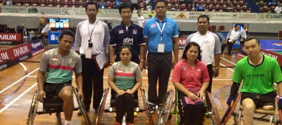 สมาคมกีฬาคนพิการแห่งประเทศไทยในพระบรมราชูปภัมภ์ ส่งนักกีฬาแบดมินตันคนพิการทีมชาติไทยเข้าร่วมการแข่งขันแบดมินตันคนพิการ