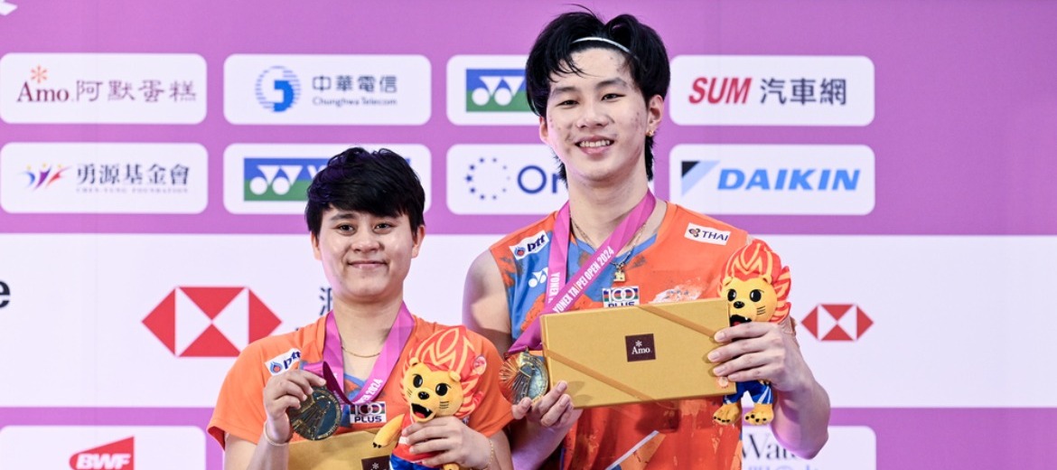 “โอโม่-จ๋อมแจ๋ม”คว้าแชมป์ Taipei Open 2024