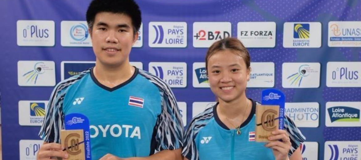 นักกีฬาไทยได้สองรองแชมป์ Nantes International Challenge ที่ฝรั่งเศส 